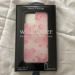 This is an iPhone 11 Pro wildflower phone case